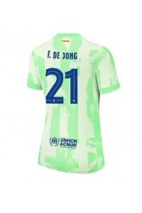 Fotbalové Dres Barcelona Frenkie de Jong #21 Dámské Třetí Oblečení 2024-25 Krátký Rukáv